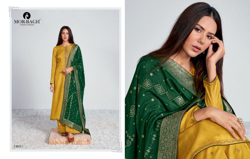 Aashirwad Creation Chitrakari Premium Tussar Silk Partywear Designer Suit