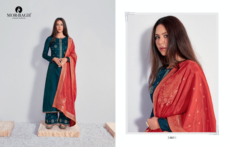 Aashirwad Creation Chitrakari Premium Tussar Silk Partywear Designer Suit