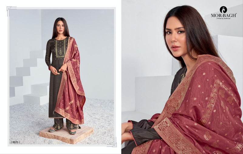 Aashirwad Creation Chitrakari Premium Tussar Silk Partywear Designer Suit