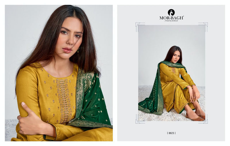 Aashirwad Creation Chitrakari Premium Tussar Silk Partywear Designer Suit
