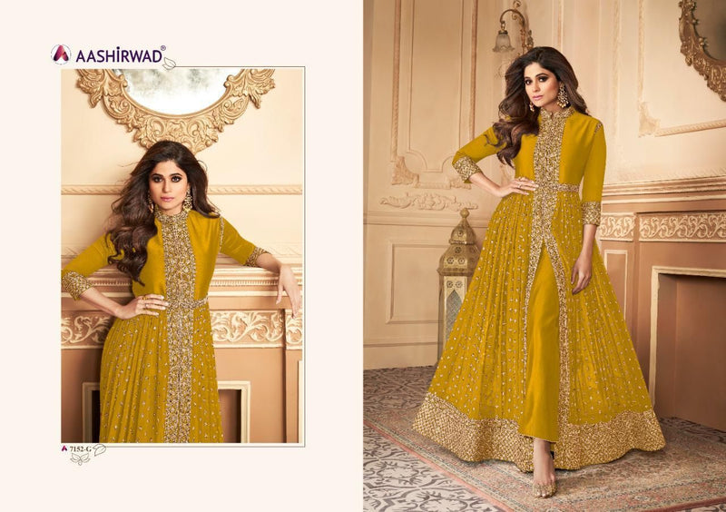 Aashirwad New Colours Georgette Fancy Salwar Suit