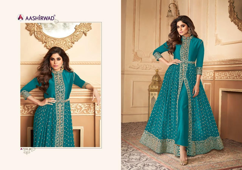Aashirwad New Colours Georgette Fancy Salwar Suit
