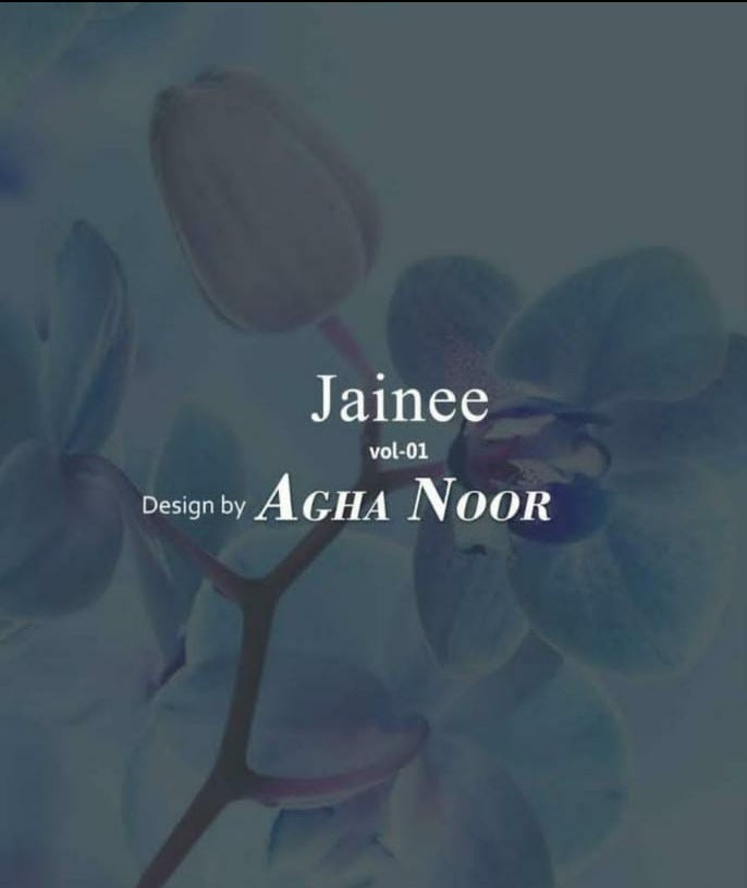 Agha Noor Jainee Vol 1 Lawn Cotton Karachi Printed Casual Wear Suit