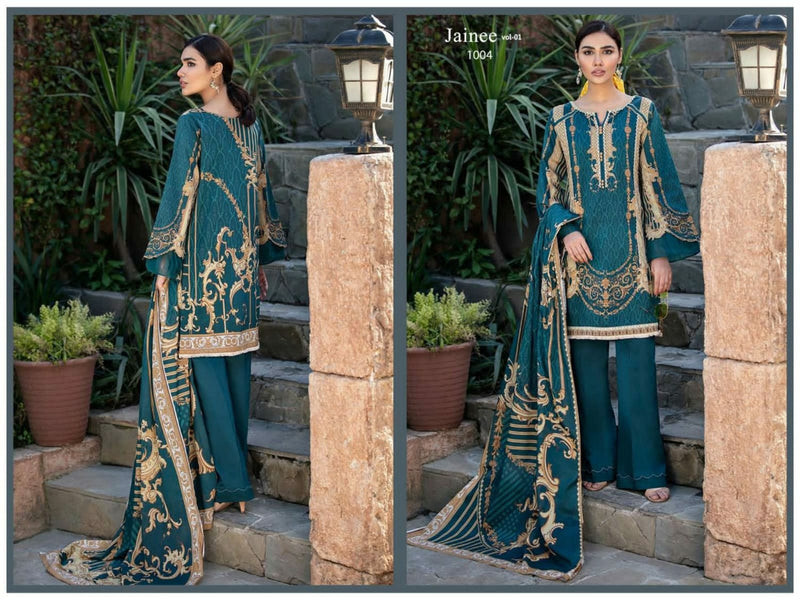Agha Noor Jainee Vol 1 Lawn Cotton Karachi Printed Casual Wear Suit