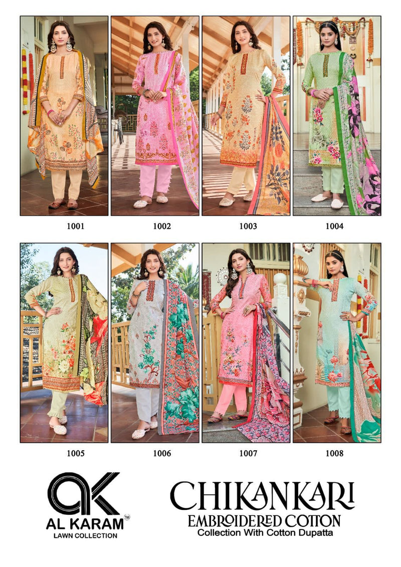 Al Karam Chikankari Embroidered Collection With Self Embroidery Work Salwar Suit