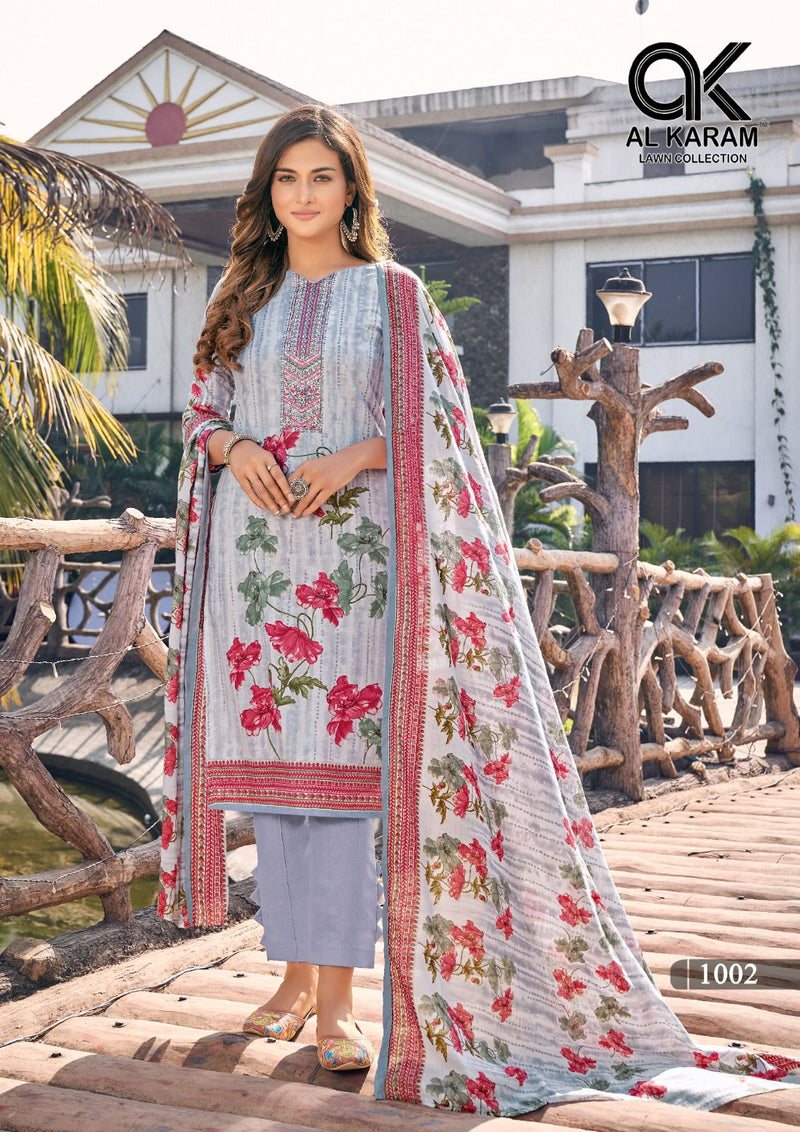 Al Karam Shanaya Embroidered Collection With Neck Embroidery Work Salwar Suit