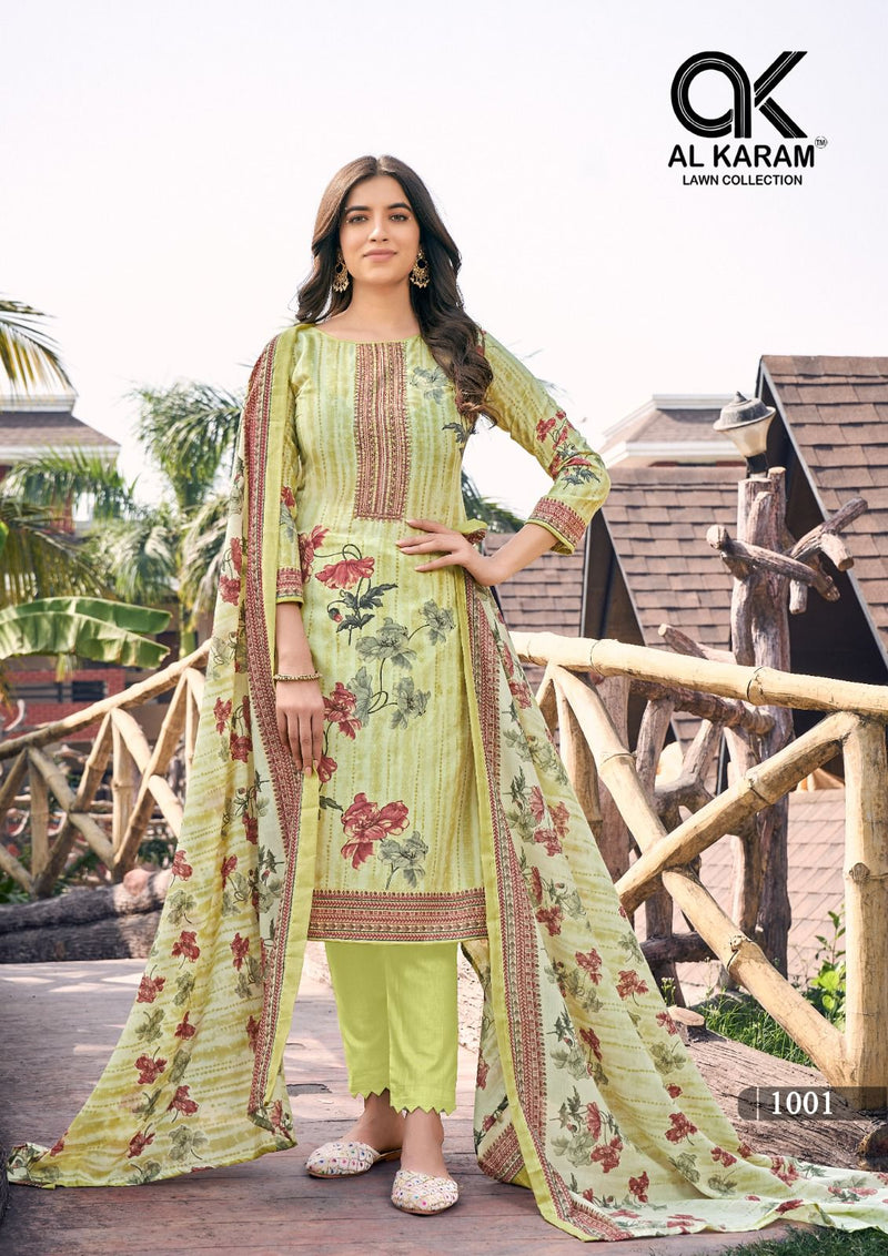 Al Karam Shanaya Embroidered Collection With Neck Embroidery Work Salwar Suit
