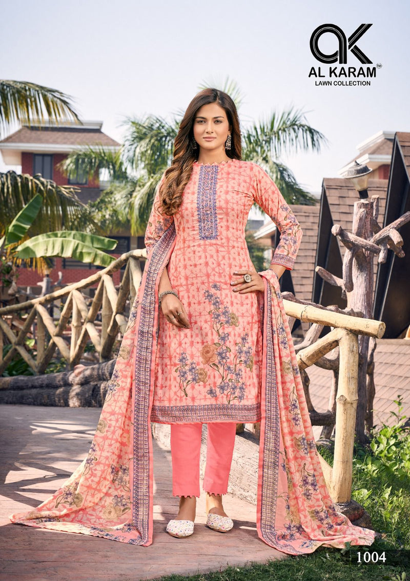 Al Karam Shanaya Embroidered Collection With Neck Embroidery Work Salwar Suit