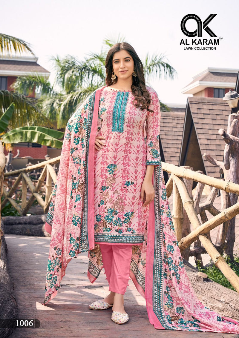 Al Karam Shanaya Embroidered Collection With Neck Embroidery Work Salwar Suit