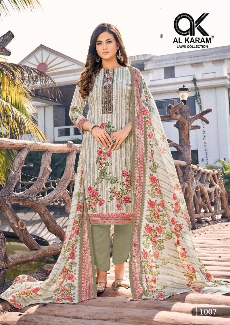 Al Karam Shanaya Embroidered Collection With Neck Embroidery Work Salwar Suit