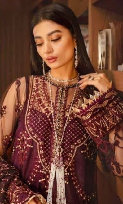 Al Khushbu Alk D No 155 Georgette Heavy Embroidery Work Exclusive Pakistani Salwar Kameez