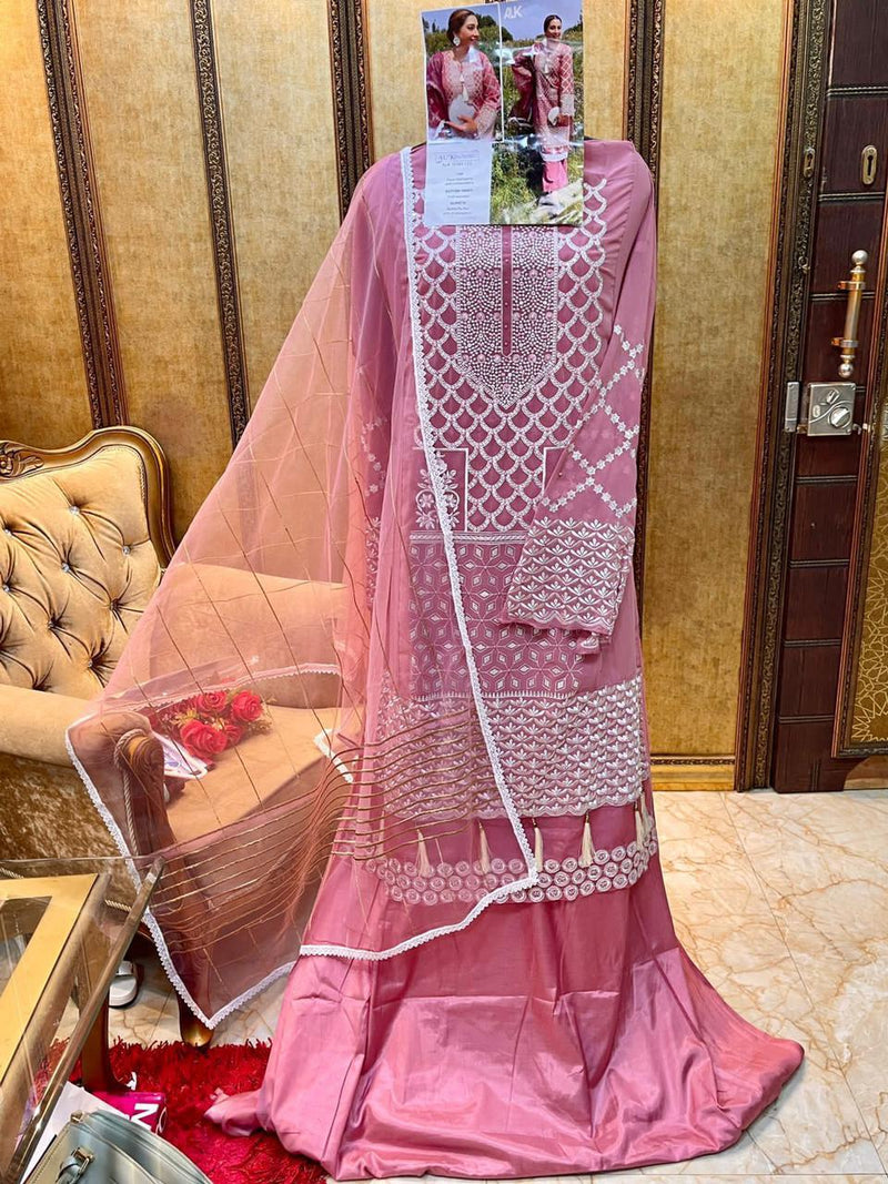 Al Khushbu D no 133 Georgette Heavy Embroidered Salwar Kameez