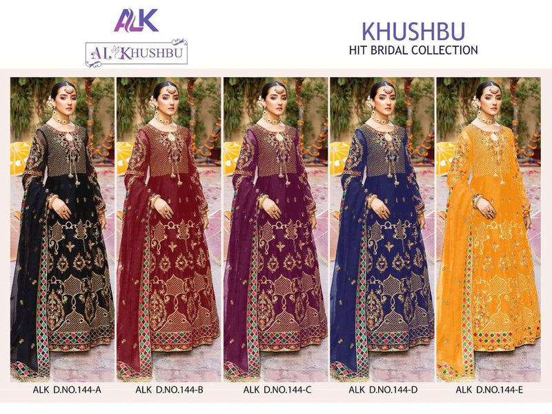 Al Khushbu Dno 144 Georgette Heavy Embroidered Work Salwar Suit