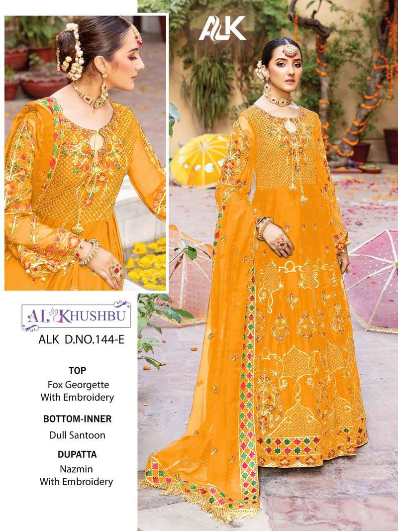 Al Khushbu Dno 144 Georgette Heavy Embroidered Work Salwar Suit