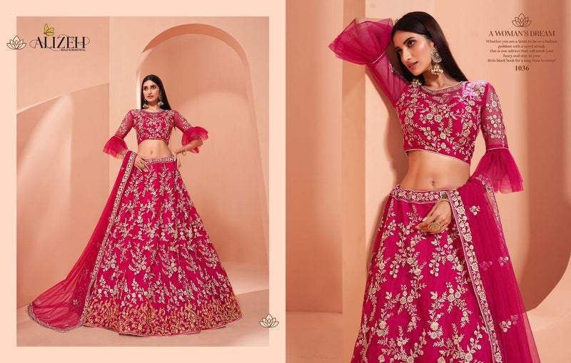 Alizeh Affair Vol 2 Beautiful Thread Embroidered Zari Work Lehenga Wear