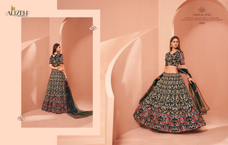 Alizeh Affair Vol 2 Beautiful Thread Embroidered Zari Work Lehenga Wear