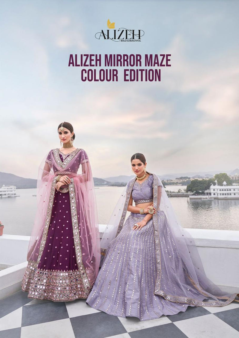 Alizeh Mirror Maze Colour Edition Silk With Fusing Lehenga