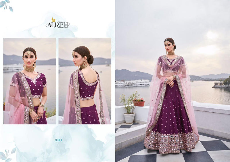 Alizeh Mirror Maze Colour Edition Silk With Fusing Lehenga