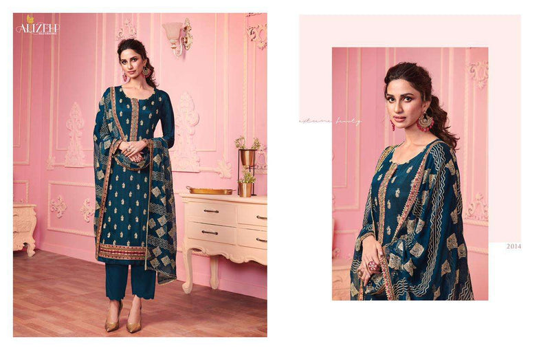 Alizeh Suit Presents By Murad Vol 3 Georgette With Embroidery Work Wedding Wear Salwar Suits