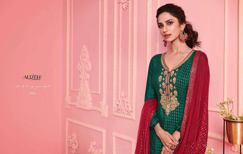 Alizeh Suit Presents By Murad Vol 3 Georgette With Embroidery Work Wedding Wear Salwar Suits