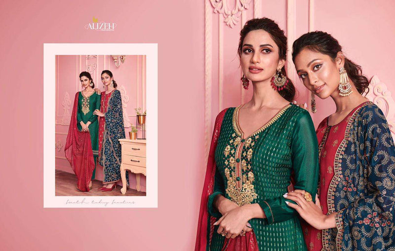 Alizeh Suit Presents By Murad Vol 3 Georgette With Embroidery Work Wedding Wear Salwar Suits