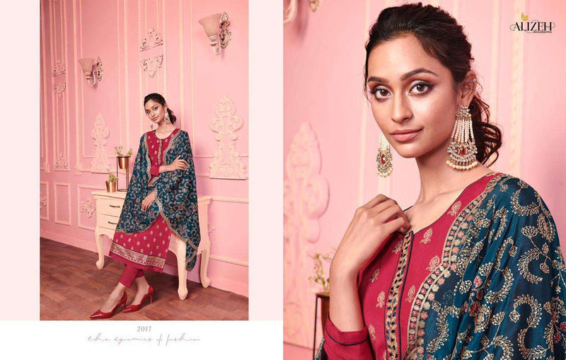 Alizeh Suit Presents By Murad Vol 3 Georgette With Embroidery Work Wedding Wear Salwar Suits