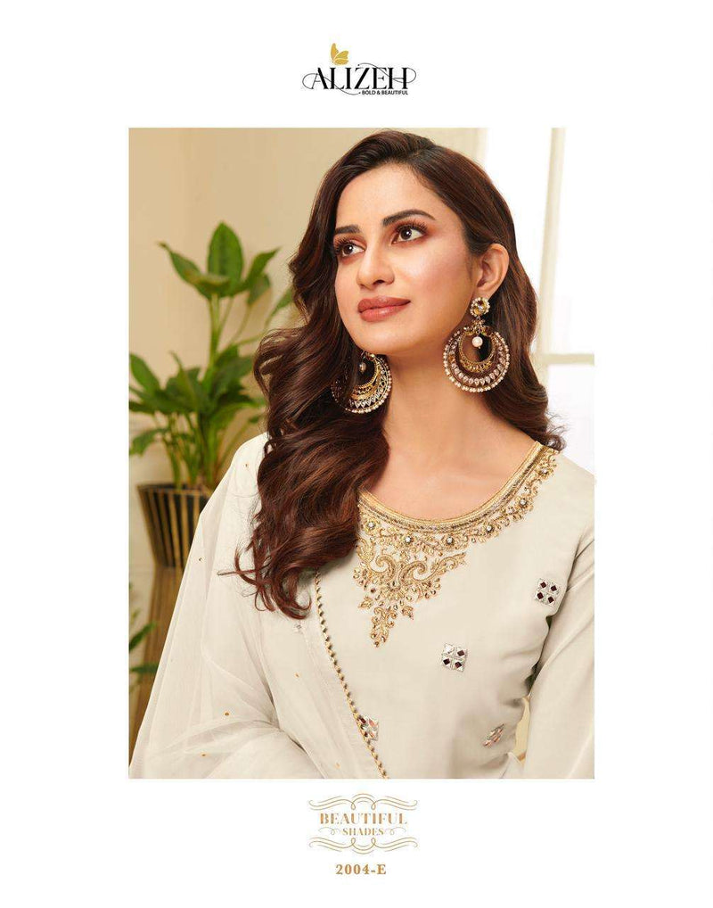 Alizeh Zaida Vol 4 Georgette Colorful Sharara Partywear Salwar Kameez