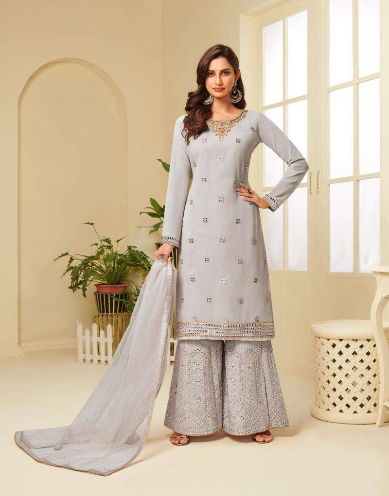 Alizeh Zaida Vol 4 Georgette Colorful Sharara Partywear Salwar Kameez