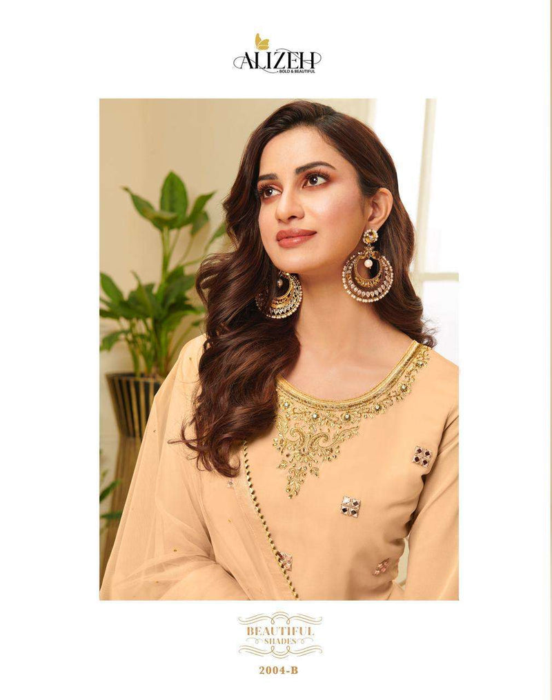 Alizeh Zaida Vol 4 Georgette Colorful Sharara Partywear Salwar Kameez