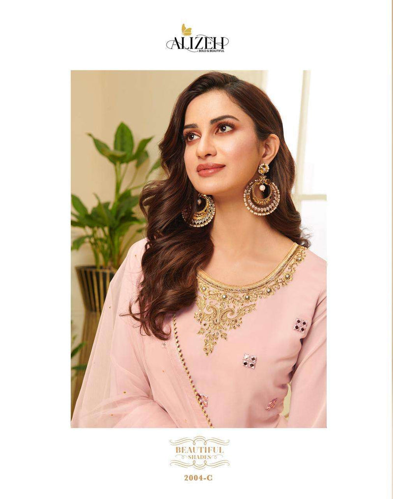 Alizeh Zaida Vol 4 Georgette Colorful Sharara Partywear Salwar Kameez