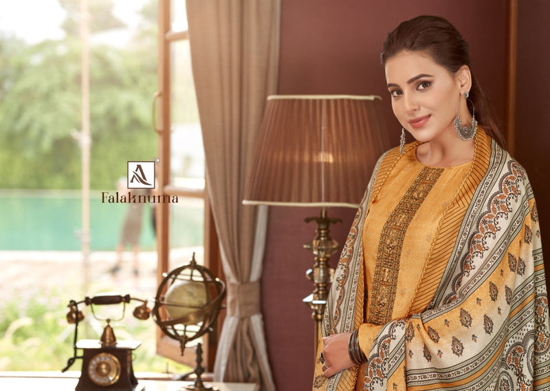 Alok Suit Falaknuma Pure Wool Pashmina Digital Print Heavy Embroidered Salwar Suit