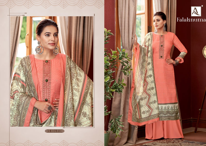 Alok Suit Falaknuma Pure Wool Pashmina Digital Print Heavy Embroidered Salwar Suit