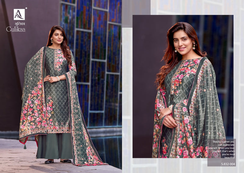 Alok Suit Gulikaa Viscose Vetlvet Print Launches Its New Designer Suits