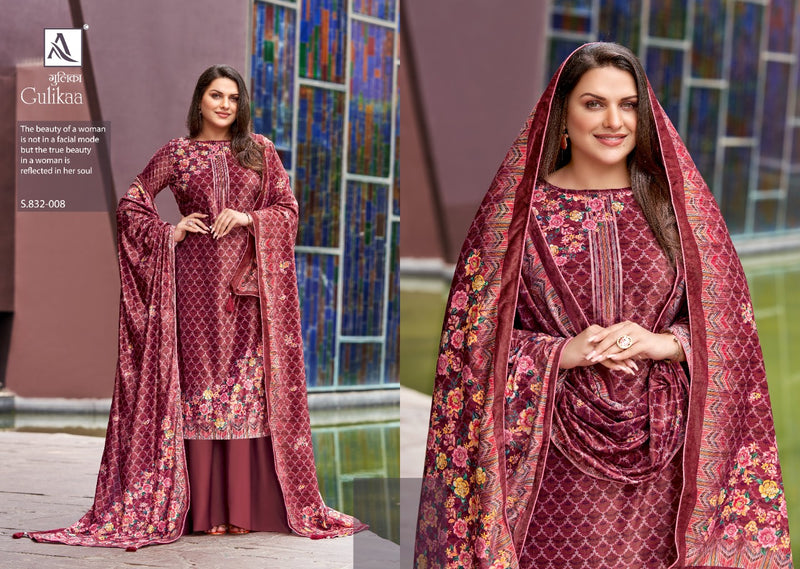 Alok Suit Gulikaa Viscose Vetlvet Print Launches Its New Designer Suits