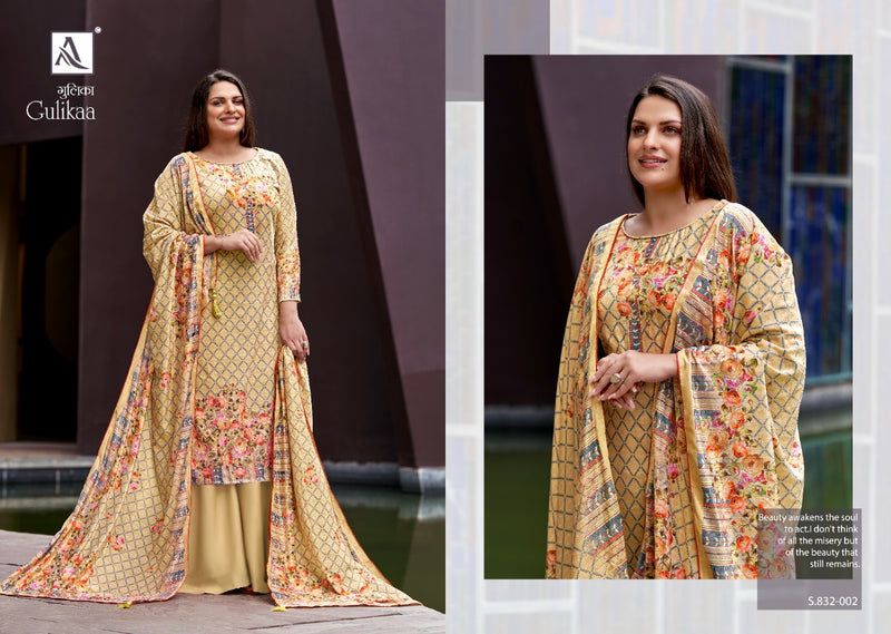 Alok Suit Gulikaa Viscose Vetlvet Print Launches Its New Designer Suits