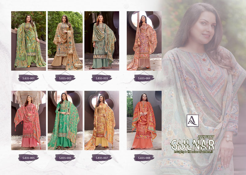 Alok Suit Gulnar Pure Viscose Velvet Digital Print With Swarovski Diamond Salwar Suit
