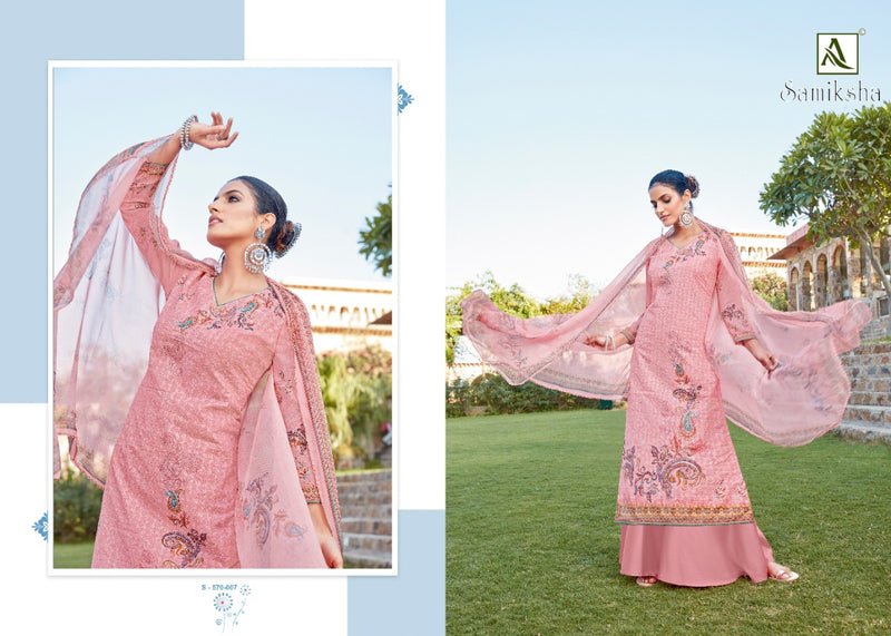 Alok Suit Launch Samiksha Pure Cotton Work With Digital Printed Designer Casual Wear Salwar Kameez