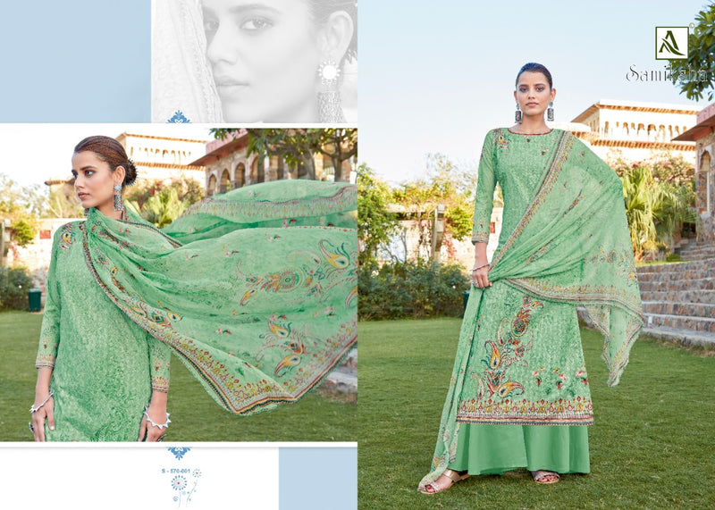 Alok Suit Launch Samiksha Pure Cotton Work With Digital Printed Designer Casual Wear Salwar Kameez