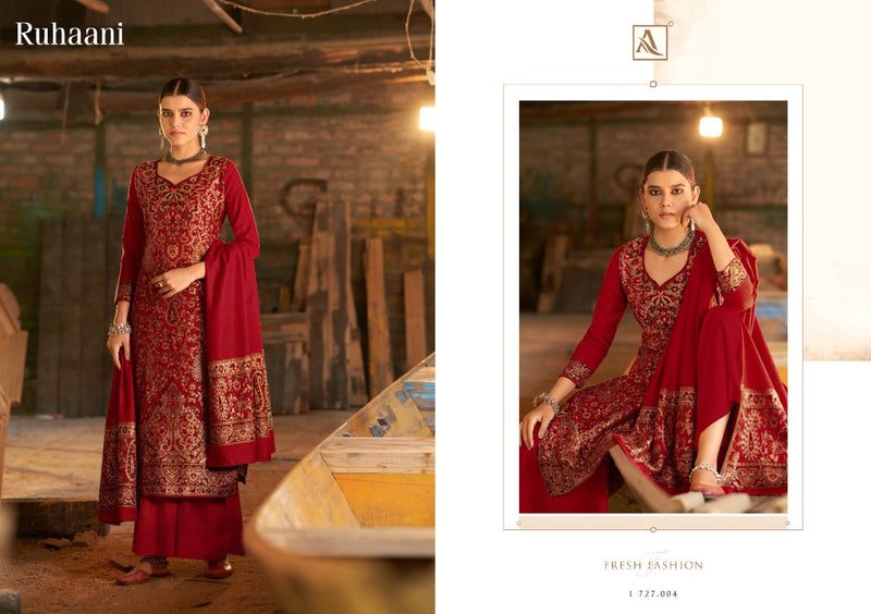 Alok Suit Ruhaani Pashmina Designer Weaving Jacquard  Suit