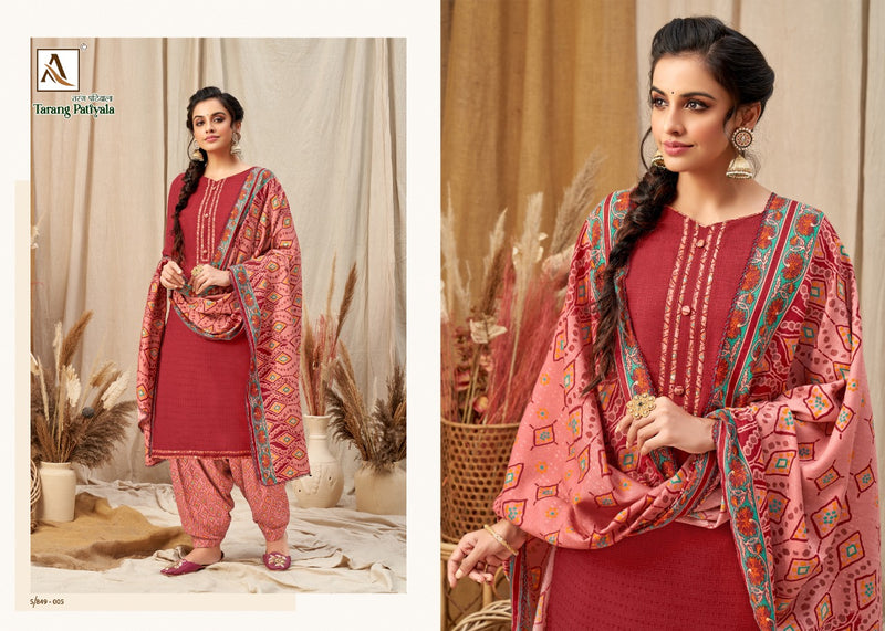 Alok Suit Tarang Patiyala Pashmina Fancy Salwar Suit