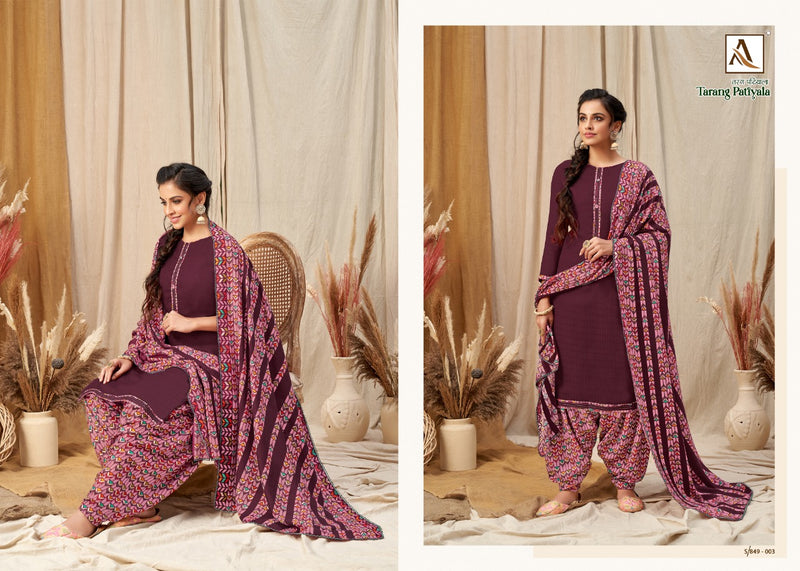 Alok Suit Tarang Patiyala Pashmina Fancy Salwar Suit
