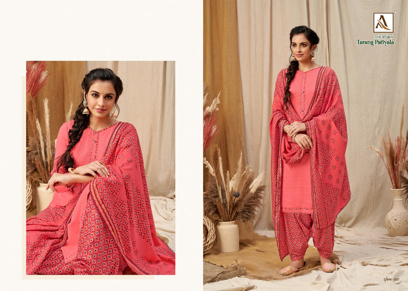 Alok Suit Tarang Patiyala Pashmina Fancy Salwar Suit