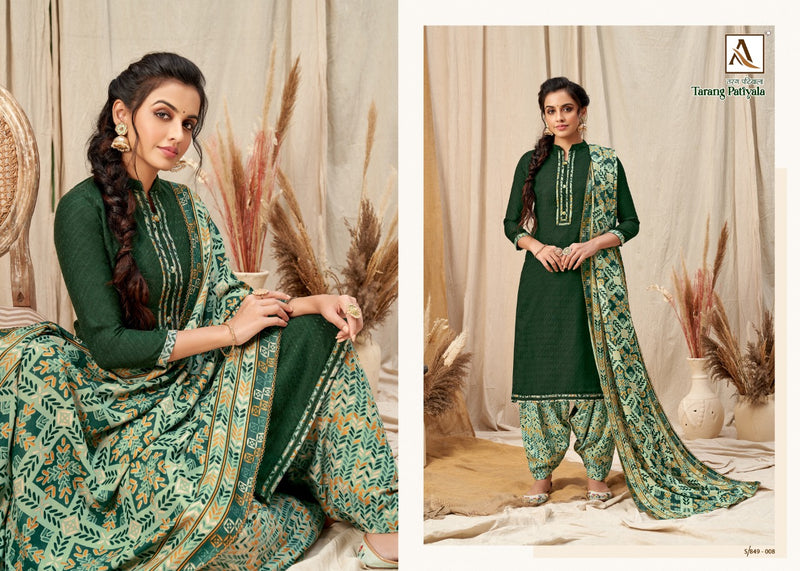 Alok Suit Tarang Patiyala Pashmina Fancy Salwar Suit