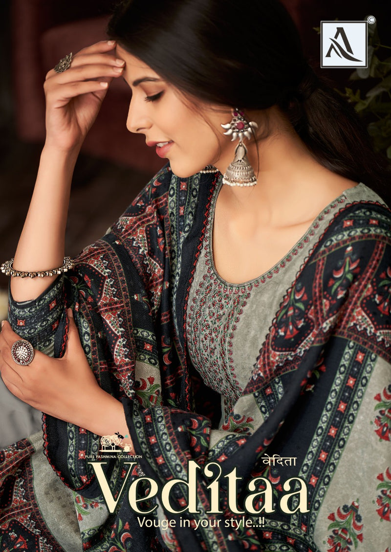 Alok Suit Veditaa Pure Wool Pashmina Designer Casual Wear Salwar Kameez