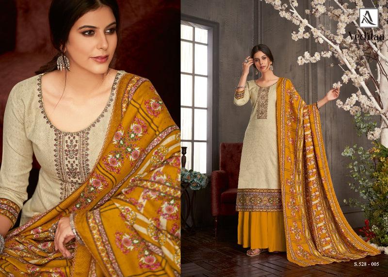 Alok Suit Veditaa Pure Wool Pashmina Designer Casual Wear Salwar Kameez