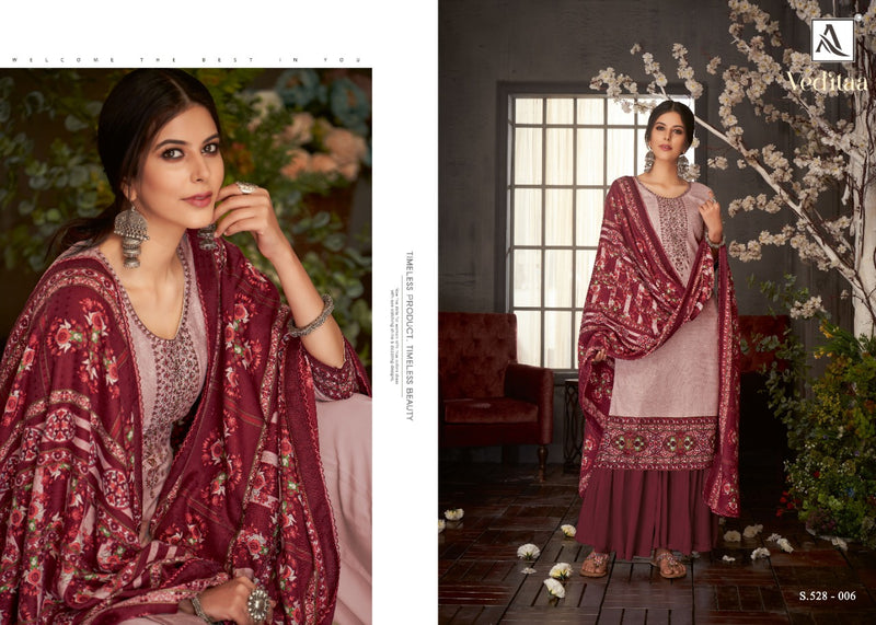 Alok Suit Veditaa Pure Wool Pashmina Designer Casual Wear Salwar Kameez