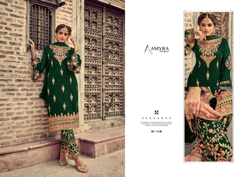 Amyra Designer First Look Vol 2 Georgette With Heavy Embroidery Diamond Work Sawlar Suit