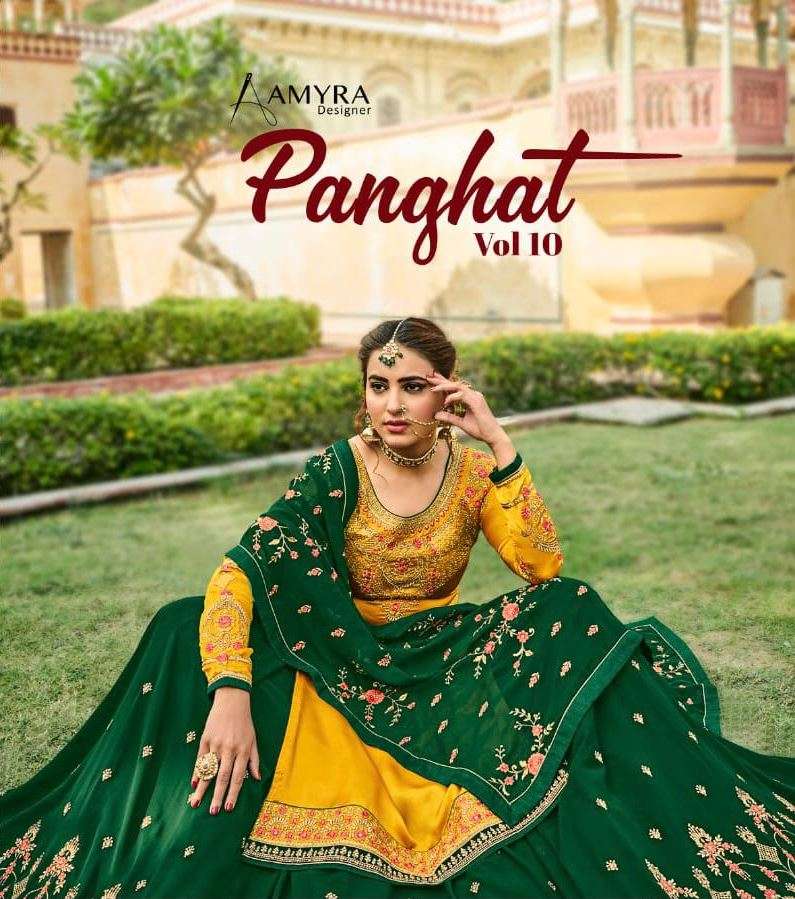 Amyra Designer Panghat Vol 10 Blooming Georgette With Heavy Diamond Work