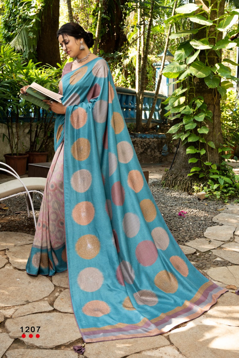 Angarika Launch By Magic Bobby Silk Fancy Printed Exclusive Designer Fancy Wear Sarees