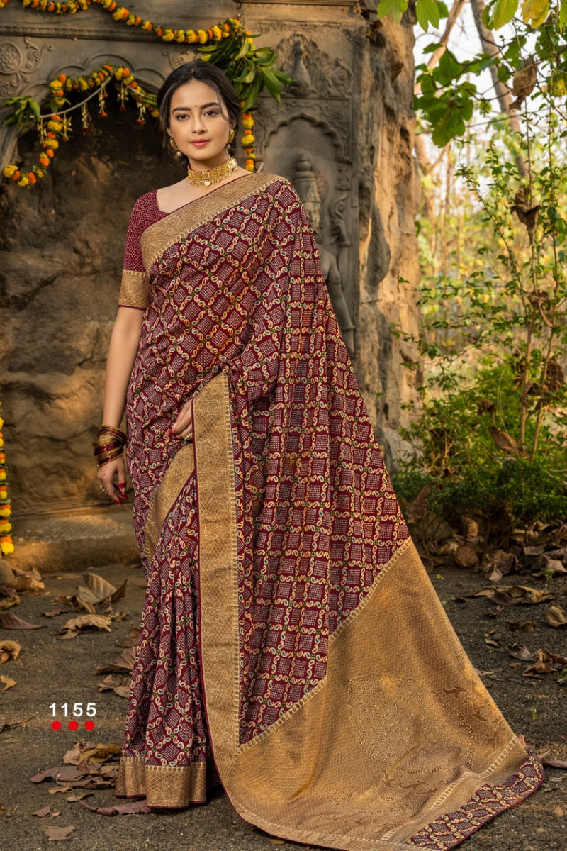 Angarika Presents By Bubble Silk Gadwal Designer Fancy Traditional Wear Exclusive Casual Wear Sarees